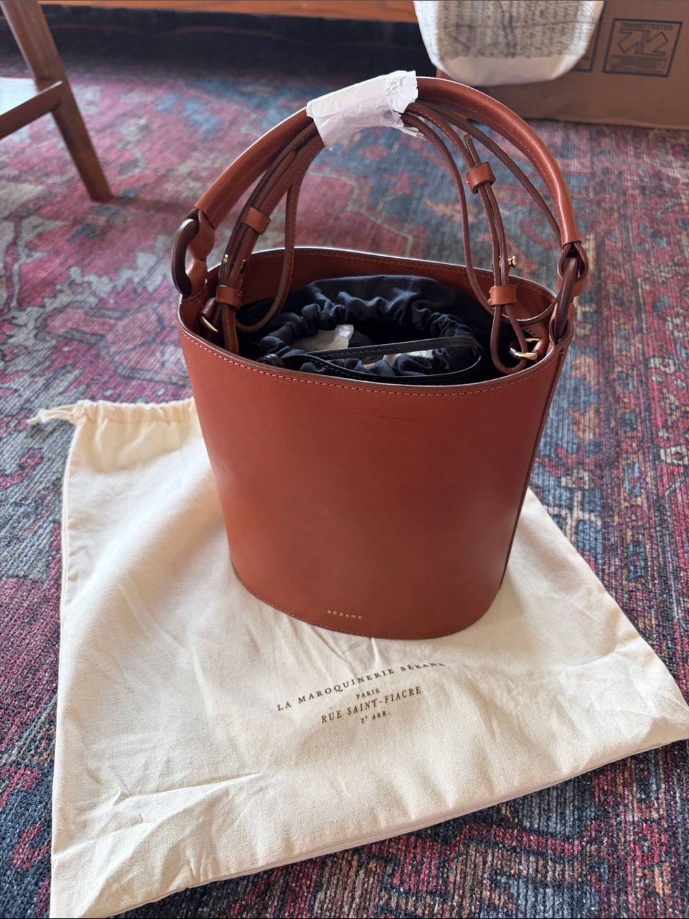 Sezane Sac Mona Heritage Choclate
